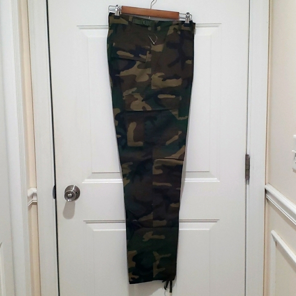 Pants Mens Military 6 Pocket Woodland Camo Bdu Pants Poshmark